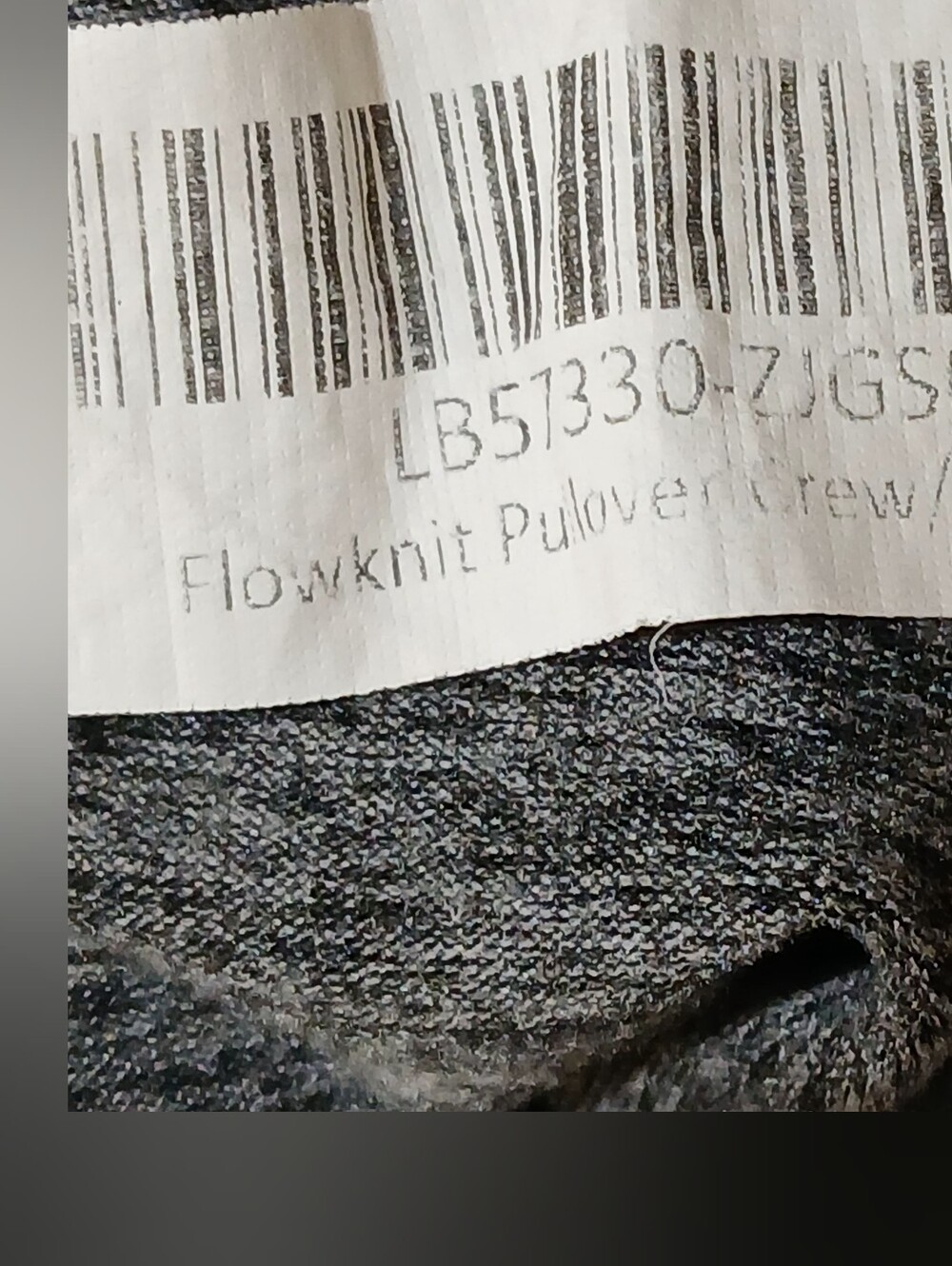 Quince Flowknit Pullover Crew Top Gray Heather - Picture 7 of 8
